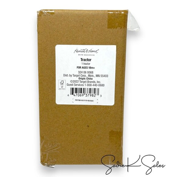 Wooden Toy Farm Tractor Green - Hearth & Hand Magnolia -‎ New in Box - Picture 4 of 6